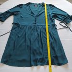 City Chic ccx Long Sleeve Green V-neck Mini Dress Size 16 Photo 9