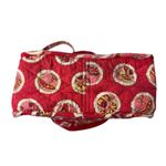 Vera Bradley Quilted "Rosey Posies" Red Backpack Handbag Bohemian Floral Photo 2