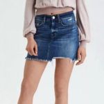 American Eagle Outfitters Women's Super Stretch X Jean Skirt Solid Blue Size 4 Photo 0