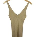 Guess VINTAGE Y2K Jeans Authentic Gold Metallic Knit Fitted Tank Size M Photo 0