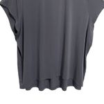 Athleta  Women Gray Short Sleeve T Shirt Top XL Pleated Back Athleisure Photo 3