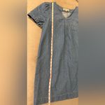 Madewell  Denim popover Swing‎ Dress  Wash Jean Chambray Blue Size Small Photo 6