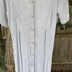 Hayley Paige Occasions Vintage Made In USA (Hayley Too) Mini Pleated Short Sleeve Button Down Dress Photo 4