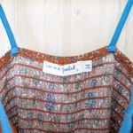 Live to be spoiled Womens Wide Leg Jumpsuit Size S Rust Floral Boho Cottage Photo 4