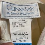 Gunne Sax Vintage  Jessica McClintock Strapless Dress Sequin USA Bow Slit White S Photo 3