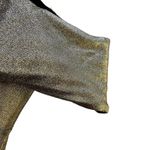 Sandro Palacio Dress Gold Silver Two Tone Metallic Off Shoulder Photo 2