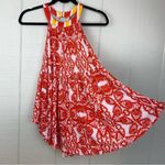 Free People NWT  Mimi Orange Lavender Combo Patterned Tank Top Flowy Tunic XS Photo 1