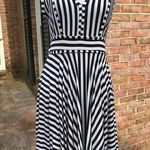 NWT Boutique Loila Navy Striped Stretch Dress M Size M Photo 0