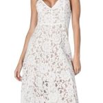 Lulus Lulu’s White Lace Midi Dress Large Sleeveless Party Cocktail Homecoming Photo 0