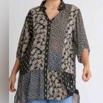 Umgee  Sheer Mixed Prints Tunic Dress S Photo 0