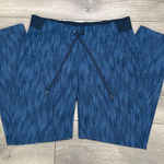 Athleta  Stride Midtown Blue Print Crop Ankle‎ Pants Size 6 Photo 0