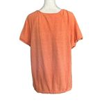 MOTH Peach Banded Sweater Shirt Orange Size L Photo 3