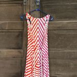 Loft  pink and orange white striped rope belt‎ sleeveless maxi dress Size Large Photo 5