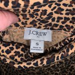 J Crew S leopard print normcore basic turtleneck top Tan Photo 2