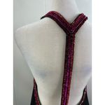 Jewel Badgley Mischka Beaded Halter Neck Dress in Black Size 4 NWOT Photo 4