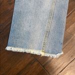 Avec Les Filles  80754 Womens Straight Light Wash Distressed Raw Hem Jeans 26 Photo 3