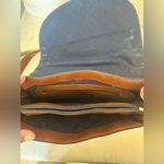 Etienne Aigner Vintage tan brown leather and denim fabric crossbody bag Photo 7