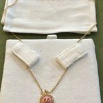 Christian Dior PETIT CD BAROQUE NECKLACE Gold-Finish Metal, Pink Crystals and Light Pink Glass Photo 7