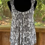 Anthropologie Vanessa Virginia Brown And White Printed Scoop Neck Top Size S Photo 0