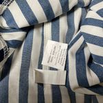 SheIn Striped Ruffle Sleeve Sheer Dress By  - Navy & White Stripes Size 1X 1XL Photo 5