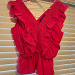 Strut & Bolt Pink Ruffle Tank  Photo 0