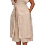 Andrea Iyamah MOS LINEN JACKET- CHALK. MSRP $257 Photo 4