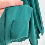 Talbots  Green Long Sleeve Lace Panel Round Neck Button Front Tunic Top Size 3XP Photo 3