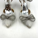 Badgley Mischka  Sacred Pump White Bow Rhinestone Photo 1