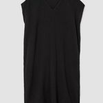 Eileen Fisher  Organic Cotton Gauze V-Neck Boxy Fit Calf Length Tunic Dress M Photo 5