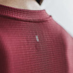 Nobull NWT V-Neck Long Sleeve Waffle Women's Sweatshirt - XS - Wine (Red) Photo 1