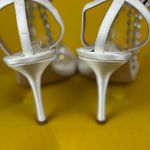 Antonio Melani White Crystal Embellished Heels Size 9M Photo 7