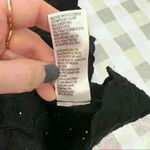 Democracy  Womens Short Sleeve Round Neck Embroidered Eyelet Woven Top Black Sz M Photo 8