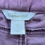 Garnet Hill  Corduroy Pants Women 16‎ Plus Peach High Rise Stretch Classic Career Photo 2