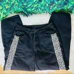 Black edgy animal print casual cool jeans Black Size L Photo 5