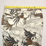 Chico's White Floral Girlfriend Slim Ankle Beach Colorful Animal Print Pants 00R Photo 3