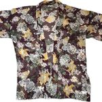 Loft Floral Kimono Sheer Open Front Yellow White Brown Cover Up One Size Photo 8