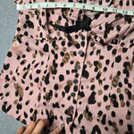 Unique Vintage  Pink Leopard Print Top Photo 4