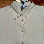 Antonio Melani X Elizabeth Damrich Helen Button Up Blouse Mint Green Size Large Photo 4