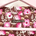 J. McLaughlin  Berlin Midi Dress Pink Brown Floral Size L Photo 2