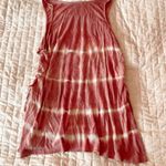 American Eagle Ribbed Pink Tie Dye Lace Up Side Tank Top Size XS Photo 1