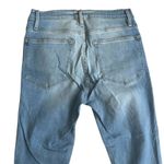 Frame Light Wash Fringe Ankle Le High Skinny Jeans Size 27 Photo 4