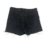 Madewell womens size 27 high rise black denim shorts distressed raw hem jean Photo 1
