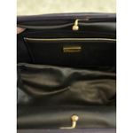 Vintage Meyers Quilted Shoulder Bag Eggplant Color Gold Accent Purse USA Made Purple Photo 5