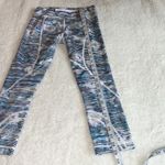 Lululemon ‎ Inspire Crop II Leggings Blue Multicolor Print Size 4 Photo 11