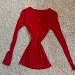 A New Day Long Sleeve Red Women's Top Photo 4