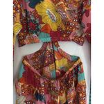 Girl Soul Tropical Floral Cut Out Ruffled Mini Dress Size M Size M Photo 6