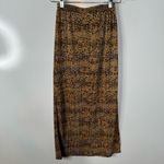 WAYF  Leopard Print Long Skirt Size Xsmall Photo 1