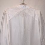 Unique Vintage Le Voy's Size XL Vintage White Long Chiffon Robe Peignoir Lingerie Nightgown Photo 6