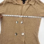 Ralsey Collared Crochet Sheer Shirt Coastal Size Large Cotton Brown Photo 2