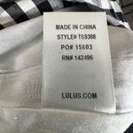 Lulus Collegiate Class Mini Skirt Womens M Black White Gingham Ruffle Picnic Size M Photo 6